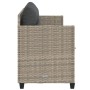 Sun lounger with light gray synthetic rattan cushions by , Loungers - Ref: Foro24-368331, Price: 207,95 €, Discount: %