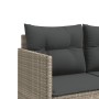 Sun lounger with light gray synthetic rattan cushions by , Loungers - Ref: Foro24-368331, Price: 207,95 €, Discount: %