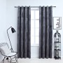 Blackout curtains rings 2 pcs anthracite velvet 140x245 cm by vidaXL, Curtains and curtains - Ref: Foro24-134498, Price: 44,2...