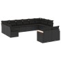 Gartensofa-Set 12-teilig mit schwarzen synthetischen Rattankissen von , Gartensets - Ref: Foro24-3226440, Preis: 694,41 €, Ra...