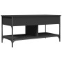 Mesa de centro madera de ingeniería y metal negro 100x50x50 cm de , Mesas de centro - Ref: Foro24-845366, Precio: 80,71 €, De...