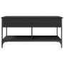 Mesa de centro madera de ingeniería y metal negro 100x50x50 cm de , Mesas de centro - Ref: Foro24-845366, Precio: 80,71 €, De...