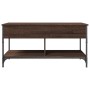 Brown metal engineered wood coffee table 100x50x50 cm by , Coffee table - Ref: Foro24-845370, Price: 80,84 €, Discount: %