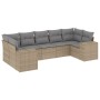 7-piece garden sofa set and beige synthetic rattan cushions by , Garden sets - Ref: Foro24-3255326, Price: 560,27 €, Discount: %