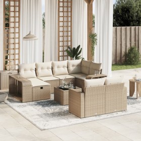 11-teiliges Gartensofa-Set mit beigen synthetischen Rattankissen von , Gartensets - Ref: Foro24-3266248, Preis: 779,46 €, Rab...