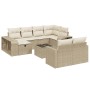 11-teiliges Gartensofa-Set mit beigen synthetischen Rattankissen von , Gartensets - Ref: Foro24-3266248, Preis: 779,46 €, Rab...