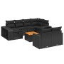 11-piece garden sofa set and black synthetic rattan cushions by , Garden sets - Ref: Foro24-3266255, Price: 594,99 €, Discoun...