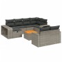 11-piece garden sofa set and gray synthetic rattan cushions by , Garden sets - Ref: Foro24-3266260, Price: 651,99 €, Discount: %