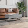 Sonoma gray metal engineered wood coffee table 100x50x40 cm by , Coffee table - Ref: Foro24-845379, Price: 76,23 €, Discount: %