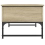 Mesa de centro madera ingeniería metal roble Sonoma 70x50x40 cm de , Mesas de centro - Ref: Foro24-845372, Precio: 63,77 €, D...