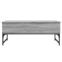 Mesa de centro madera ingeniería metal gris Sonoma 100x50x40 cm de , Mesas de centro - Ref: Foro24-845379, Precio: 76,23 €, D...