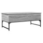 Sonoma gray metal engineered wood coffee table 100x50x40 cm by , Coffee table - Ref: Foro24-845379, Price: 76,23 €, Discount: %