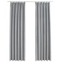 Blackout curtains with hooks 2 units gray 140x245 cm by vidaXL, Curtains and curtains - Ref: Foro24-134469, Price: 35,05 €, D...