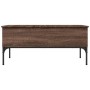 Mesa de centro madera ingeniería metal roble marrón 100x50x45cm de , Mesas de centro - Ref: Foro24-845415, Precio: 63,82 €, D...