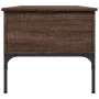 Brown oak metal engineered wood coffee table 100x50x45cm by , Coffee table - Ref: Foro24-845415, Price: 63,82 €, Discount: %