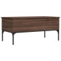 Mesa de centro madera ingeniería metal roble marrón 100x50x45cm de , Mesas de centro - Ref: Foro24-845415, Precio: 63,82 €, D...