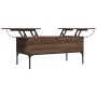 Mesa de centro madera ingeniería metal roble marrón 100x50x45cm de , Mesas de centro - Ref: Foro24-845415, Precio: 63,82 €, D...