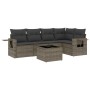 Set de muebles de jardín 6 pzas y cojines ratán sintético gris de , Conjuntos de jardín - Ref: Foro24-3220139, Precio: 423,57...