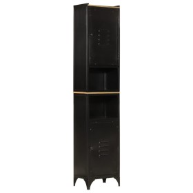 Iron and solid mango wood bathroom cabinet 40x27x180 cm by , bathroom vanities - Ref: Foro24-3217108, Price: 212,43 €, Discou...