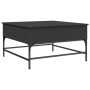 Couchtisch aus Holzwerkstoff und schwarzem Metall, 80 x 80 x 45 cm von , Couchtisch - Ref: Foro24-845401, Preis: 80,56 €, Rab...