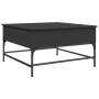 Couchtisch aus Holzwerkstoff und schwarzem Metall, 80 x 80 x 45 cm von , Couchtisch - Ref: Foro24-845401, Preis: 80,56 €, Rab...