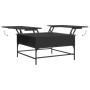 Couchtisch aus Holzwerkstoff und schwarzem Metall, 80 x 80 x 45 cm von , Couchtisch - Ref: Foro24-845401, Preis: 80,56 €, Rab...