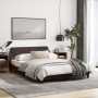 Bed frame with headboard in brown fabric 140x200 cm by , Beds and slatted bases - Ref: Foro24-373188, Price: 138,85 €, Discou...