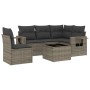 6-piece garden furniture set and gray synthetic rattan cushions by , Garden sets - Ref: Foro24-3220179, Price: 413,01 €, Disc...