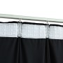 Cortinas opacas con ganchos 2 uds terciopelo negro 140x245 cm de vidaXL, Cortinas y visillos - Ref: Foro24-134494, Precio: 43...