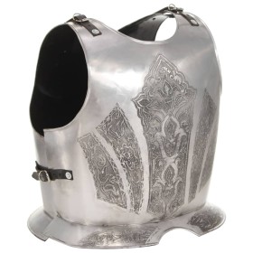 LARP medieval armor cuirass replica silver steel by vidaXL, Collectible weapons - Ref: Foro24-286219, Price: 127,61 €, Discou...