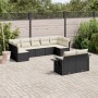 8-teiliges Gartensofa-Set und schwarze synthetische Rattankissen von , Gartensets - Ref: Foro24-3220615, Preis: 587,79 €, Rab...