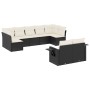 8-teiliges Gartensofa-Set und schwarze synthetische Rattankissen von , Gartensets - Ref: Foro24-3220615, Preis: 587,79 €, Rab...