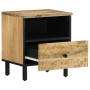 Mesitas de noche 2 uds madera maciza de mango 40x33x46 cm de , Mesitas de noche - Ref: Foro24-356898, Precio: 121,19 €, Descu...