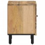 Mesita de noche de madera maciza de mango 40x33x46 cm de , Mesitas de noche - Ref: Foro24-356887, Precio: 62,88 €, Descuento: %