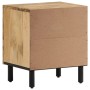 Mesita de noche de madera maciza de mango 40x33x46 cm de , Mesitas de noche - Ref: Foro24-356887, Precio: 62,88 €, Descuento: %