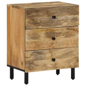 Mesita de noche madera maciza de mango 50x33x60 cm de , Mesitas de noche - Ref: Foro24-356900, Precio: 132,99 €, Descuento: %