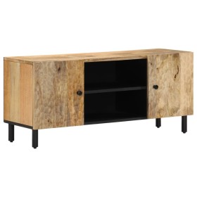 Solid mango wood TV cabinet 105x33x46 cm by , TV Furniture - Ref: Foro24-356891, Price: 116,41 €, Discount: %