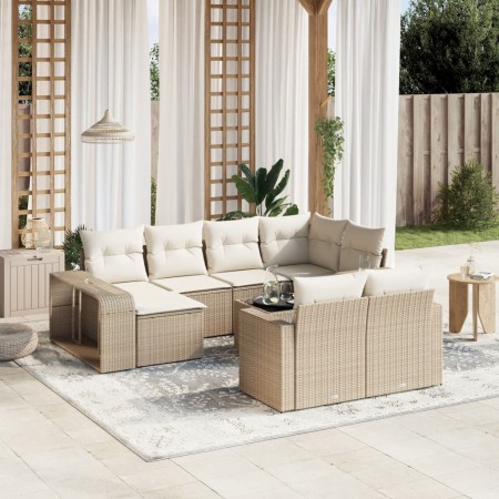 11-piece garden sofa set with beige synthetic rattan cushions by , Modular outdoor sofas - Ref: Foro24-3261298, Price: 749,99...