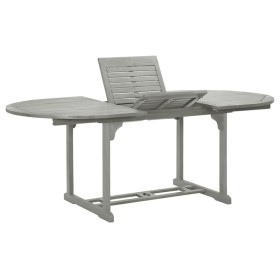 Garden table solid gray acacia wood 200x100x75 cm by vidaXL, Garden tables - Ref: Foro24-47277, Price: 167,51 €, Discount: %