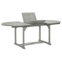 Garden table solid gray acacia wood 200x100x75 cm by vidaXL, Garden tables - Ref: Foro24-47277, Price: 167,99 €, Discount: %