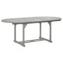 Garden table solid gray acacia wood 200x100x75 cm by vidaXL, Garden tables - Ref: Foro24-47277, Price: 167,99 €, Discount: %