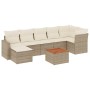 Gartensofa-Set mit beigen Kissen 8 Stück PE-Rattan von , Modulare Sofas für den Außenbereich - Ref: Foro24-3224231, Preis: 57...