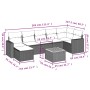 Gartensofa-Set mit beigen Kissen 8 Stück PE-Rattan von , Modulare Sofas für den Außenbereich - Ref: Foro24-3224231, Preis: 57...