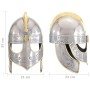 Réplica de casco Beowulf antiguo LARP acero plateado de vidaXL, Armas coleccionables - Ref: Foro24-286232, Precio: 76,33 €, D...