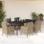 7-piece garden dining set with beige synthetic rattan cushions by , Garden sets - Ref: Foro24-3211988, Price: 815,56 €, Disco...