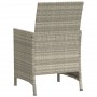 Garden chairs and table 3 pieces synthetic rattan gray cushion by , Garden sets - Ref: Foro24-365122, Price: 181,98 €, Discou...