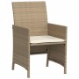 Gartenstühle und Tisch 3 Stück synthetisches Rattan beige Kissen von , Gartensets - Ref: Foro24-365120, Preis: 183,07 €, Raba...