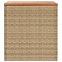 Garten-Aufbewahrungsbox aus Akazienholz, beige, Rattan, 110 x 50 x 54 cm von , Aufbewahrungsboxen für den Außenbereich - Ref:...