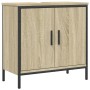 Bathroom sink cabinet engineered wood Sonoma oak 60x30x60 cm by , Dressing tables - Ref: Foro24-842447, Price: 67,83 €, Disco...