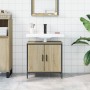 Bathroom sink cabinet engineered wood Sonoma oak 60x30x60 cm by , Dressing tables - Ref: Foro24-842447, Price: 67,83 €, Disco...